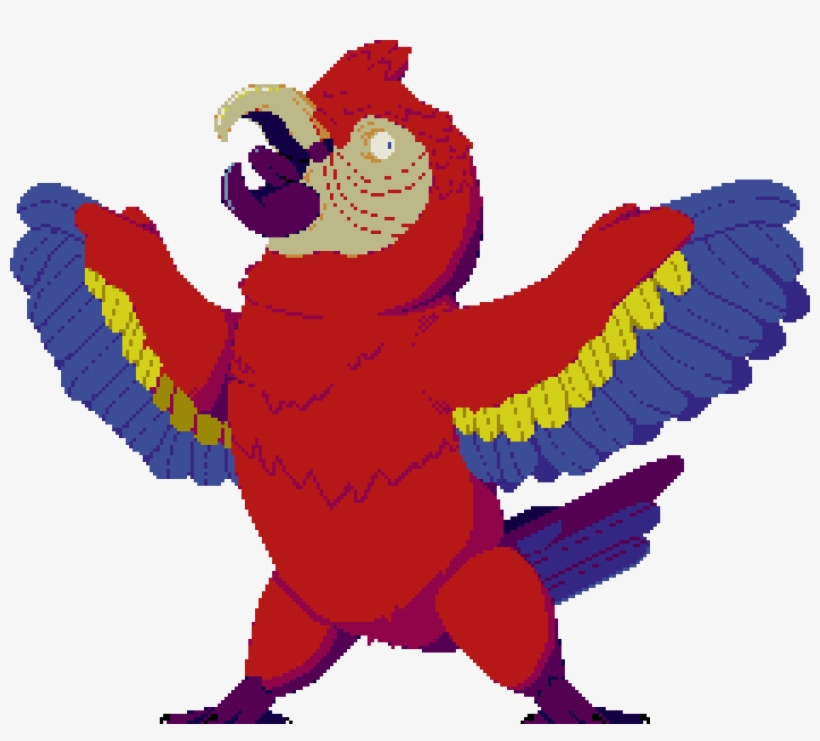 Scarlet Macawoc - Cartoon, transparent png