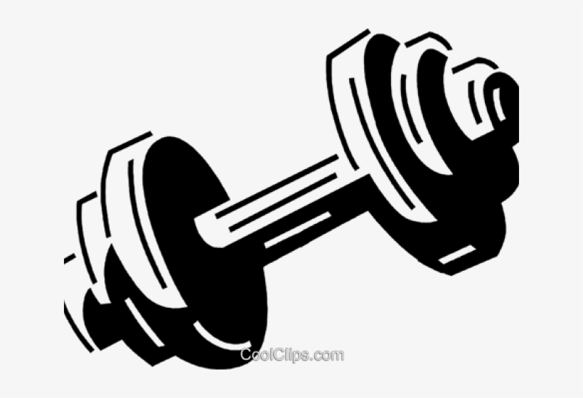 Dumbbell Clip Art Black And White, transparent png