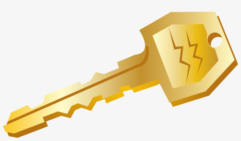 Euclidean Vector Icon - Gold Key Png Vector, transparent png