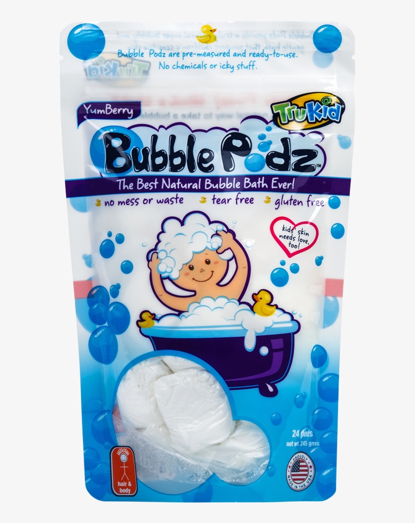 Trukid Bubble Podz, Yumberry Scented Bubble Bath, 24 - Bubble Podz, transparent png