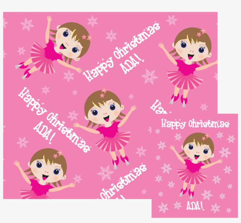 Personalised Christmas Gift Wrap & Tag, transparent png