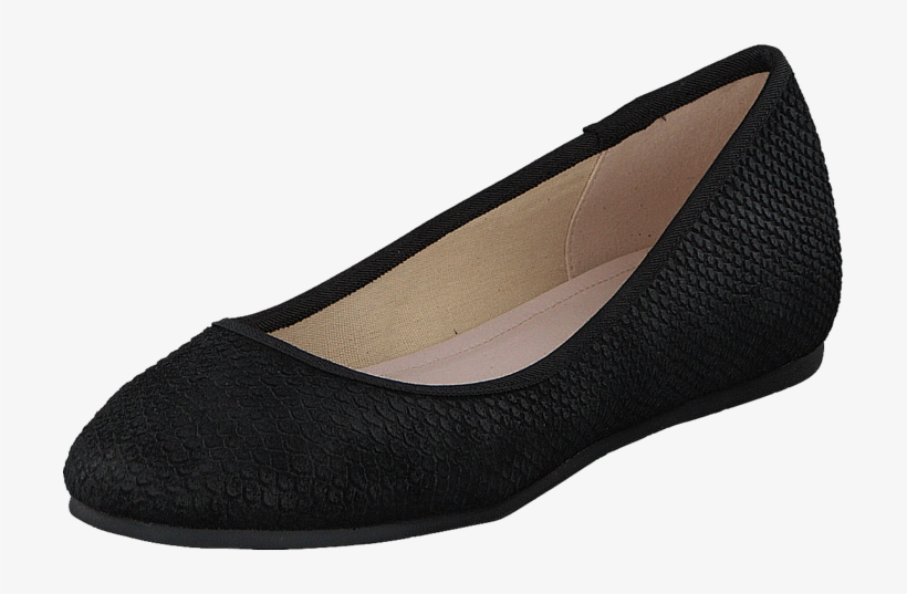 Suede Snake Ballerina Black - Ballet Flat, transparent png