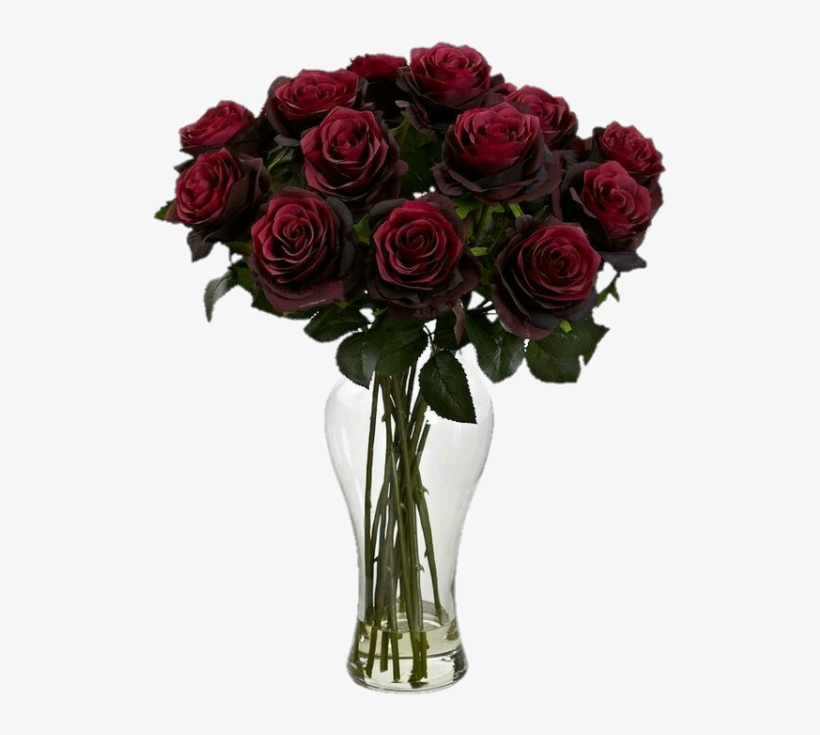 Brunettebombshell Blooming Rose, Artificial Plants, - Nearly Natural, Inc., transparent png