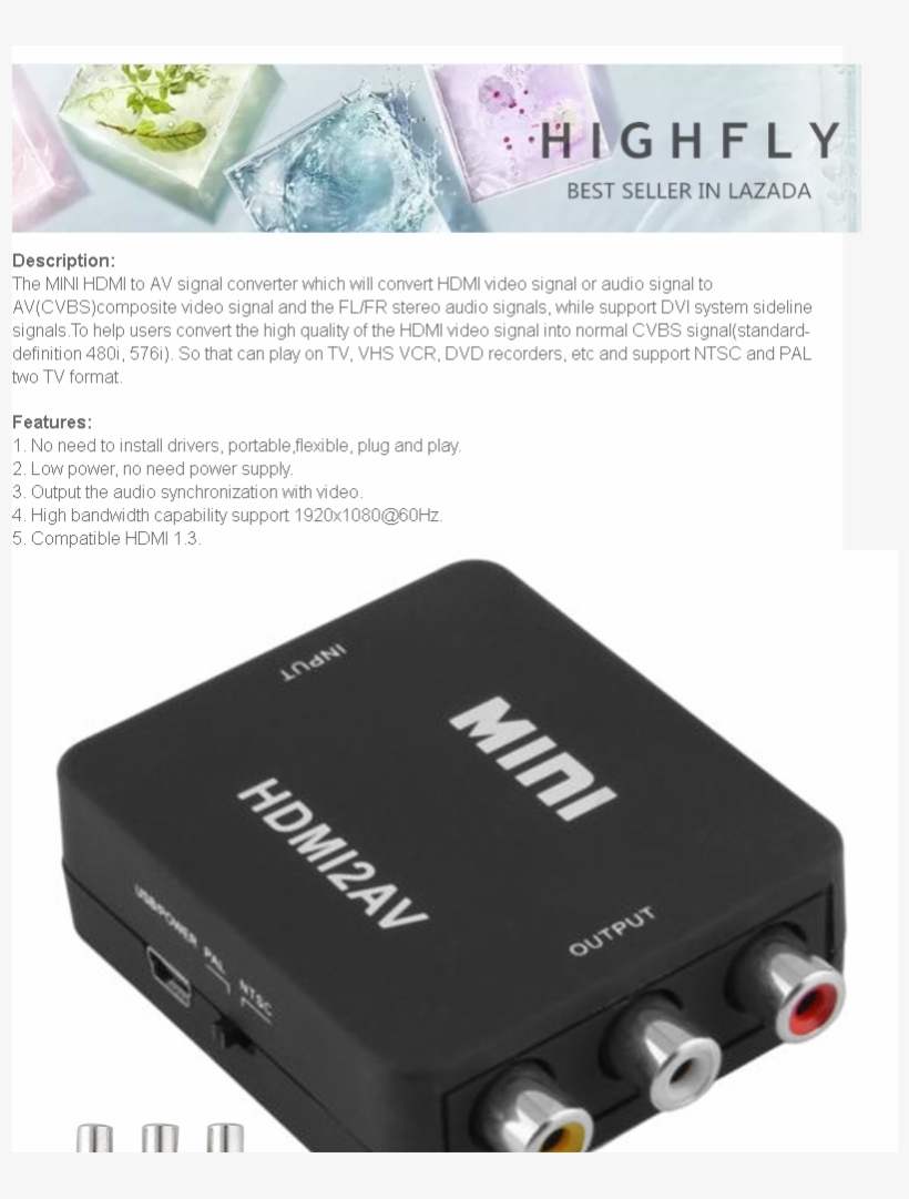 Product Details Of 【free Gift】digital Hdmi To Rca Composite - Rca Connector, transparent png