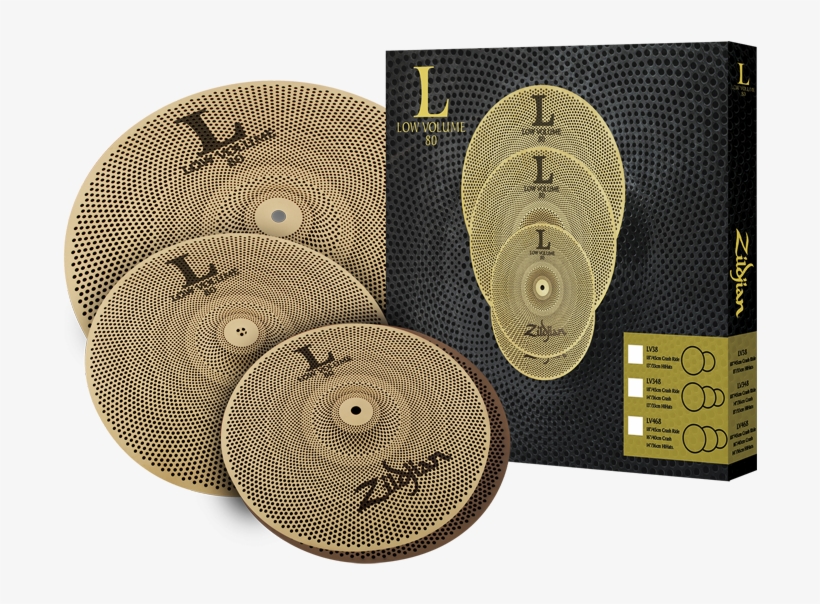 Low Volume Drum Set Options Now Available At The Drum - Lv348 Pack Platillos Zildjian, transparent png