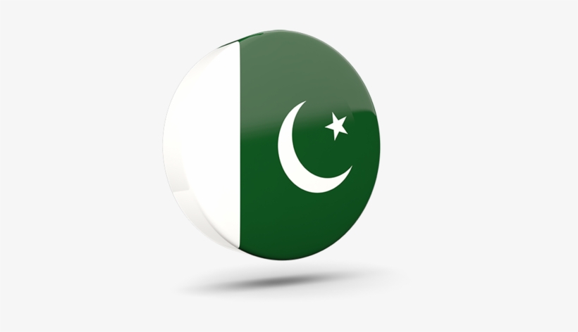 Illustration Of Flag Of Pakistan - Pakistan Glossy Round Icon, transparent png