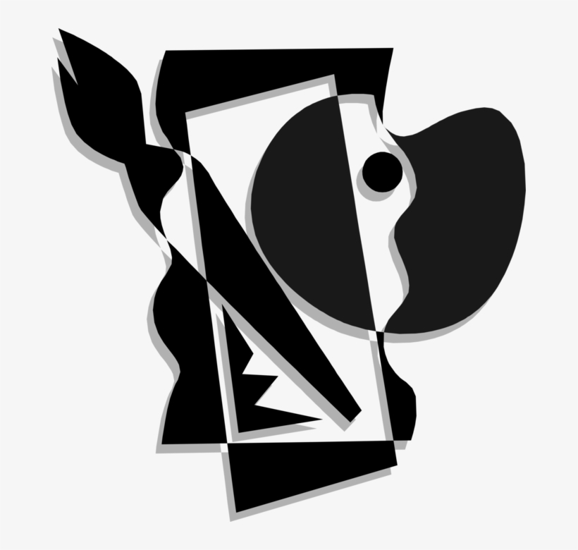 Vector Illustration Of Visual Fine Arts Artist Paintbrush - Graphic Design, transparent png