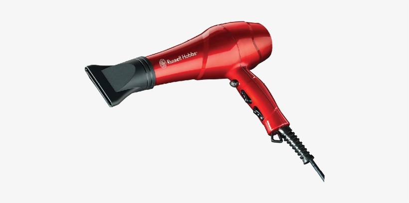 Russel Hobbs Professional Hair Dryer Red - Hair Dryer, transparent png