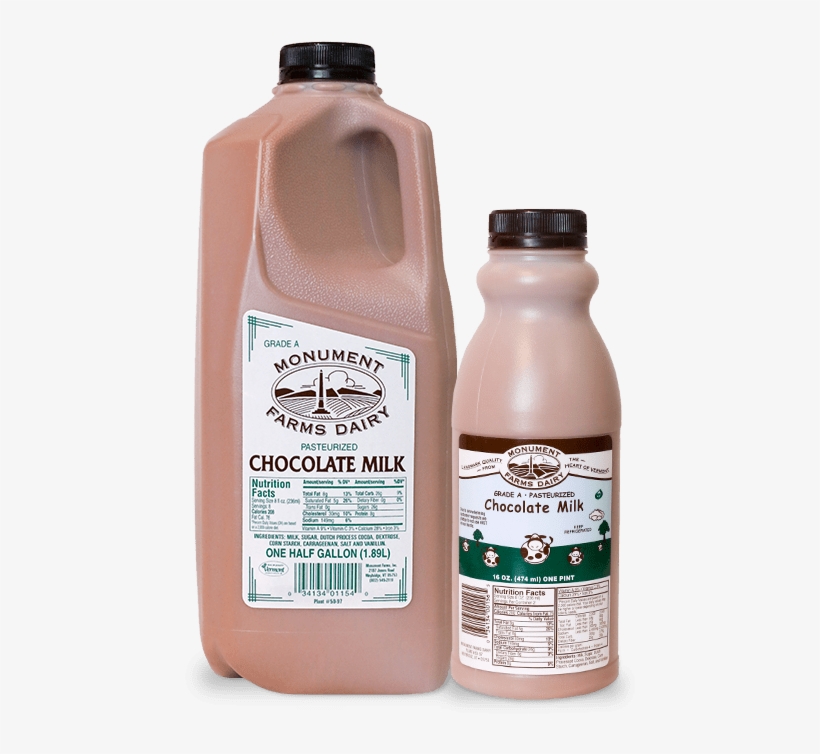 A Pint And Half Gallon Of Monument Farms Whole Local - Bottle, transparent png