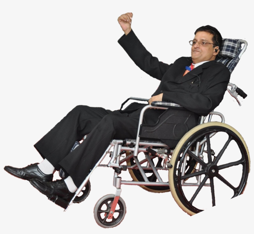 Mr Girish Gogia The Positive Motivational Speaker - Guy In Wheelchair Transparent, transparent png