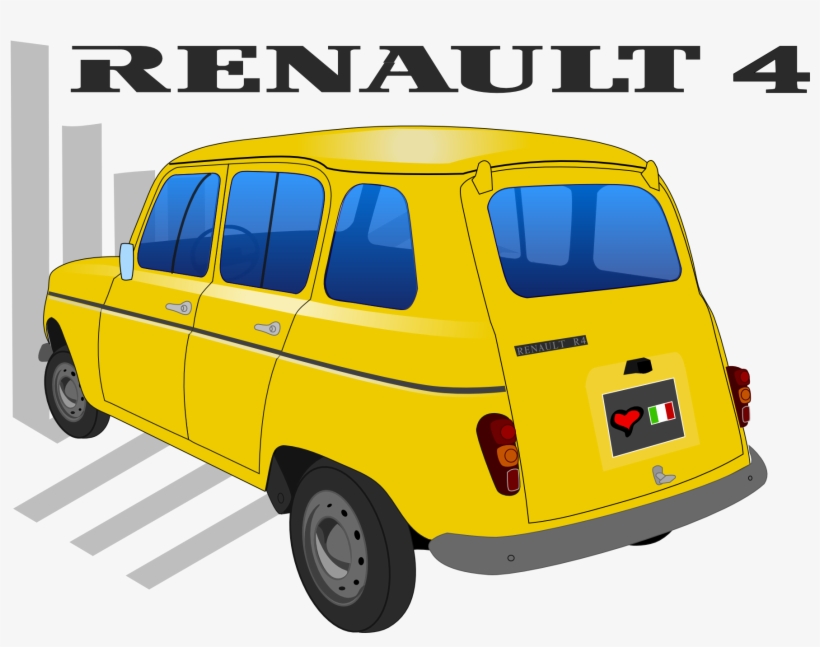 R 4 Senza Logo Renault 1979px 350 - Renault 4 Logo, transparent png