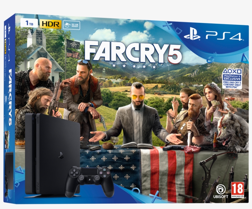 Ps4 Slim 1τβ Far Cry - Ps4 Slim Far Cry 5, transparent png