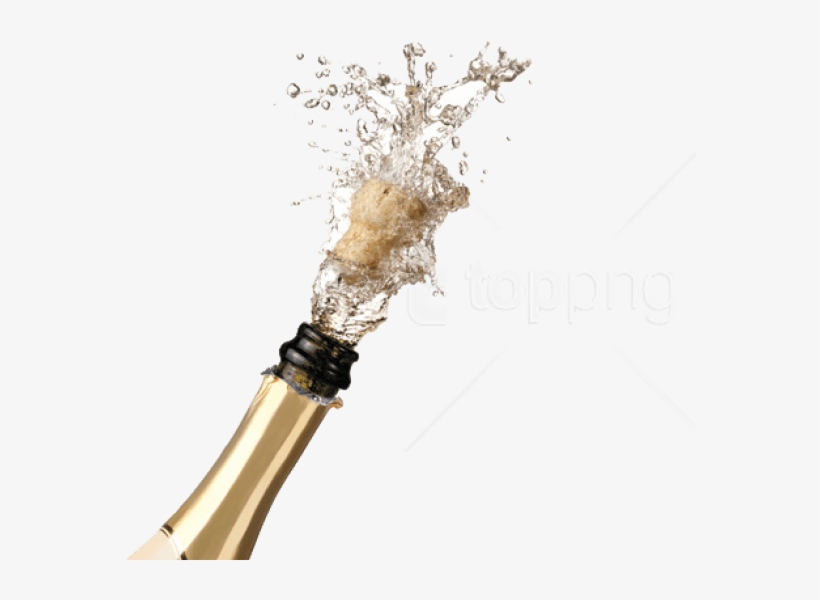 Free Png Champagne Popping Png File Png Images Transparent - Champagne Bottle Popping Transparent Background, transparent png