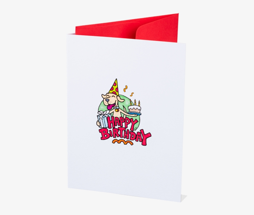 Puppy Birthday Card - Crest, transparent png
