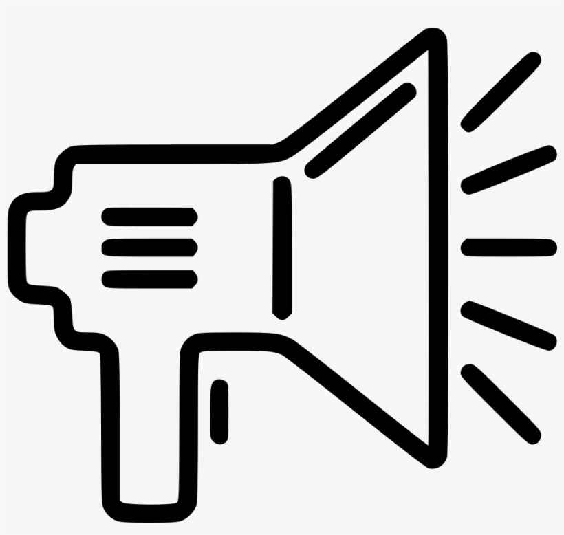 981 X 884 1 - Megaphone White Outline Png, transparent png