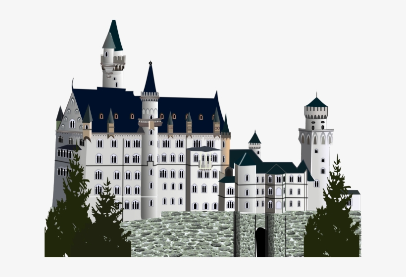 Castle Clipart Germany Cute Borders Vectors Animated - Neuschwanstein Castle, transparent png