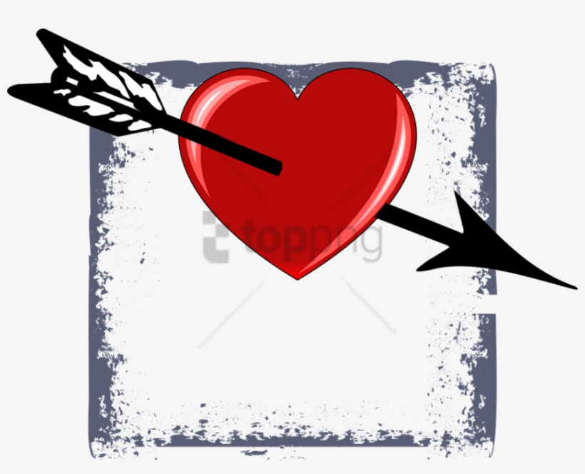 Free Png Download Corazon De San Valentin Con Flecha - Versos Románticos, transparent png