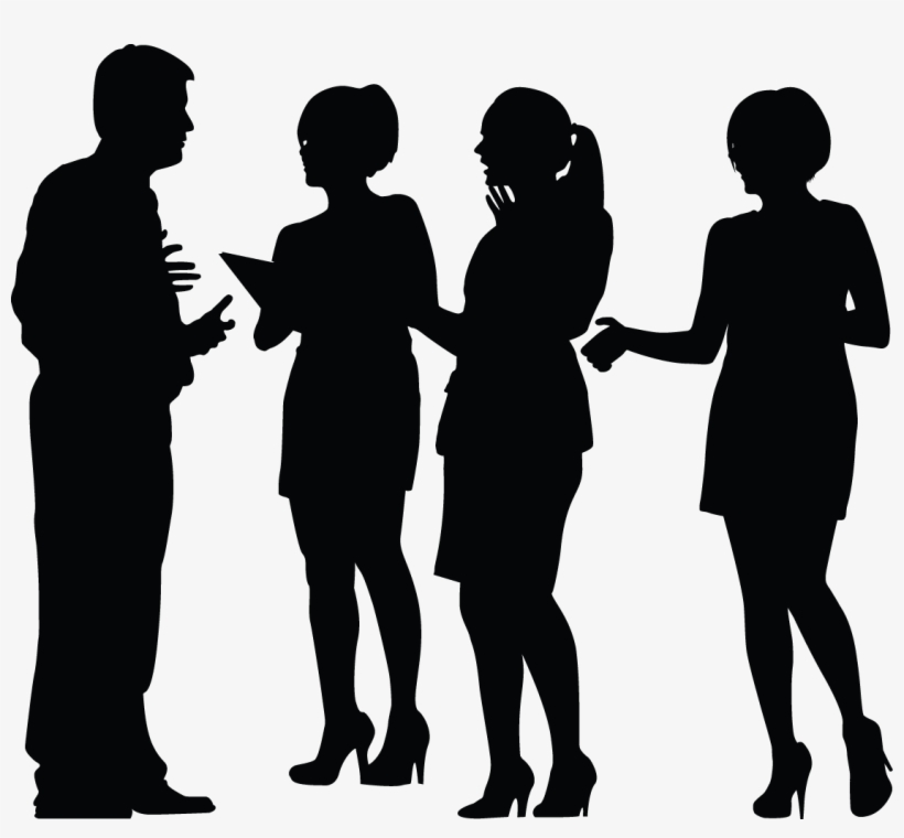 Business Meeting Silhouette - Silhouette, transparent png