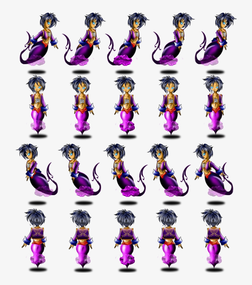 Genie Serif 5 X 4 Sheet By Sunrise-oasis - Cartoon, transparent png