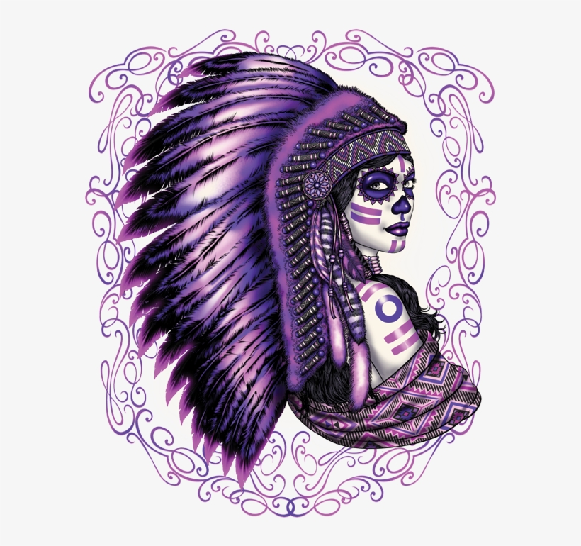 Purple Chief Woman - Illustration, transparent png
