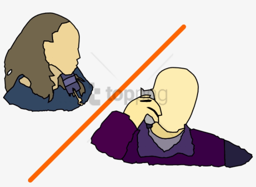 Free Png Download 2 People Talking On The Phone Png - Talking On The Phone Clip, transparent png