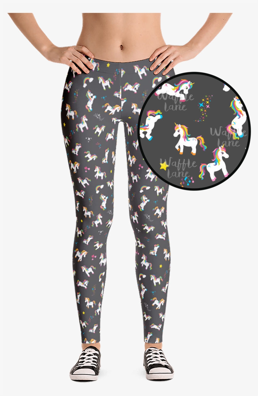 U Is For Unicorn - Leggings, transparent png