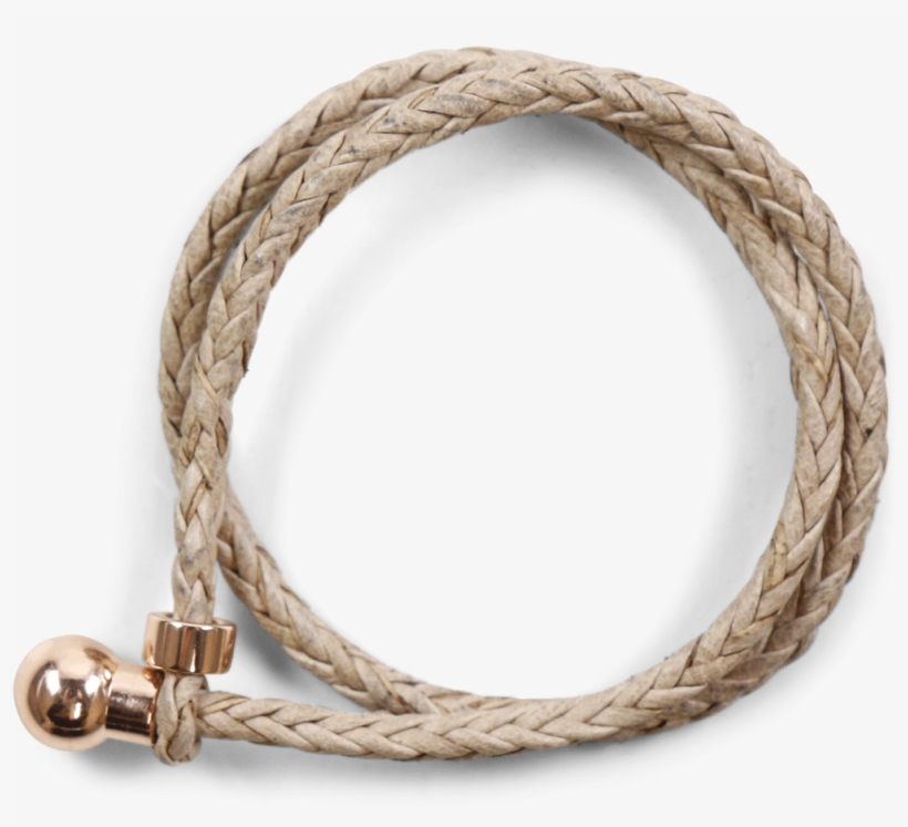 Bracelets Caro 2 Woven Rope Accessory Rose Gold - Circle, transparent png