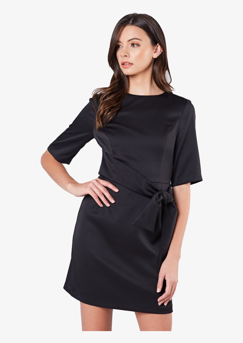 Black Classic Dress - Semi Sheer Bodysuit, transparent png