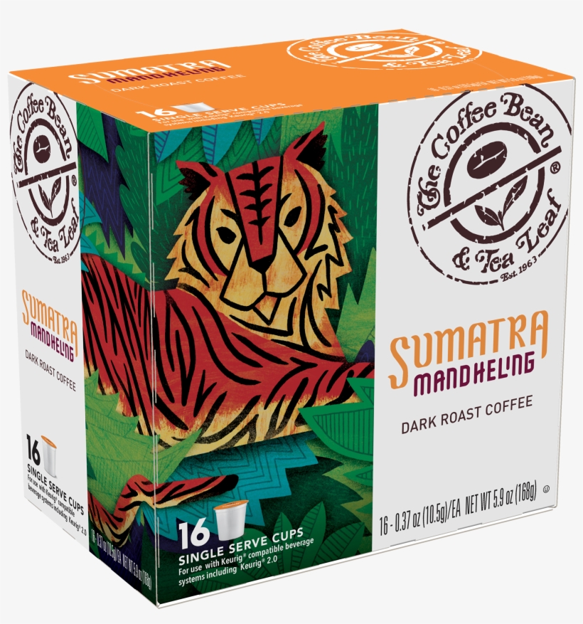 The Coffee Bean & Tea Leaf Sumatra Mandheling Dark - Coffee Bean And Tea Leaf Box Packaging, transparent png