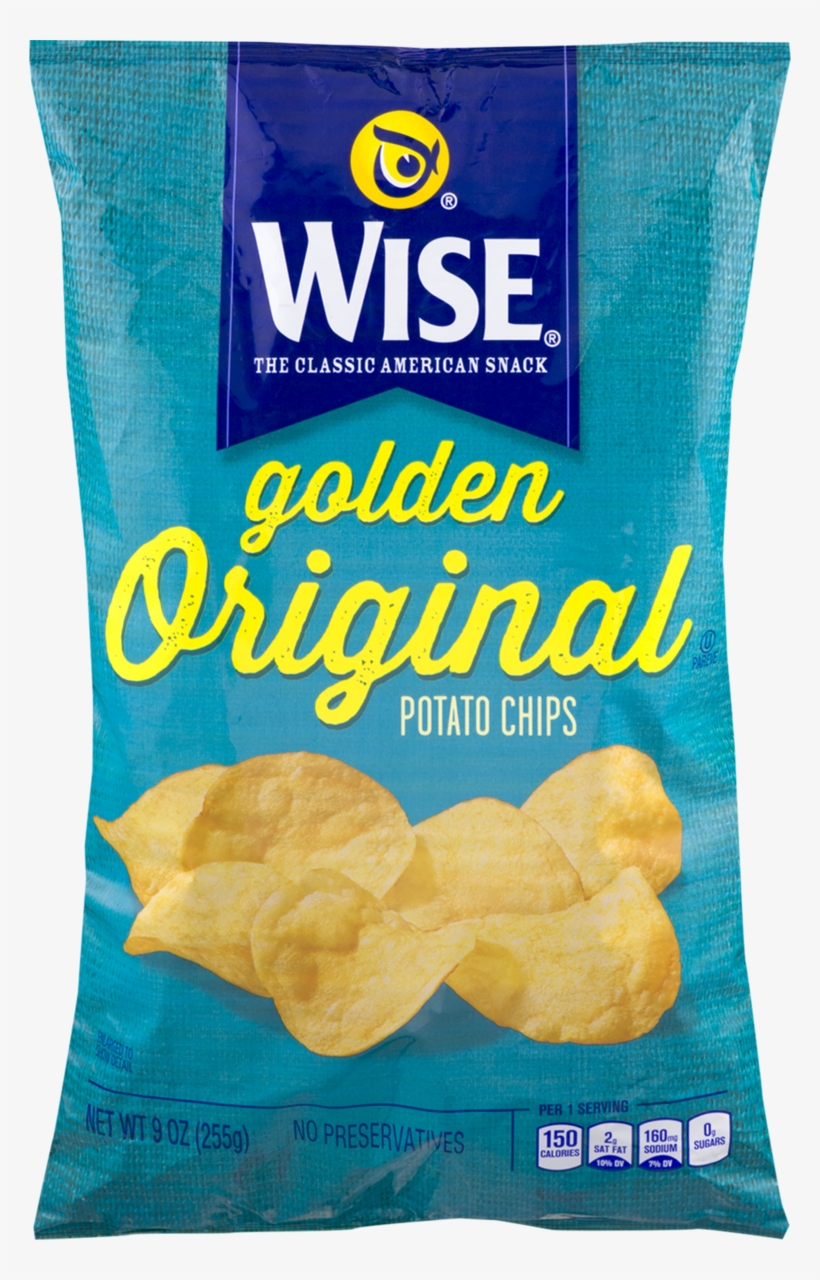 Wise Foods Golden Original Potato Chips - Snack, transparent png