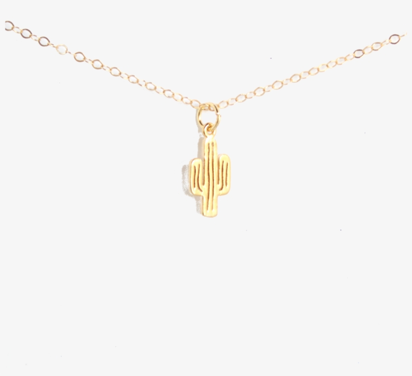 Minimalist Cactus Necklace - Pendant, transparent png