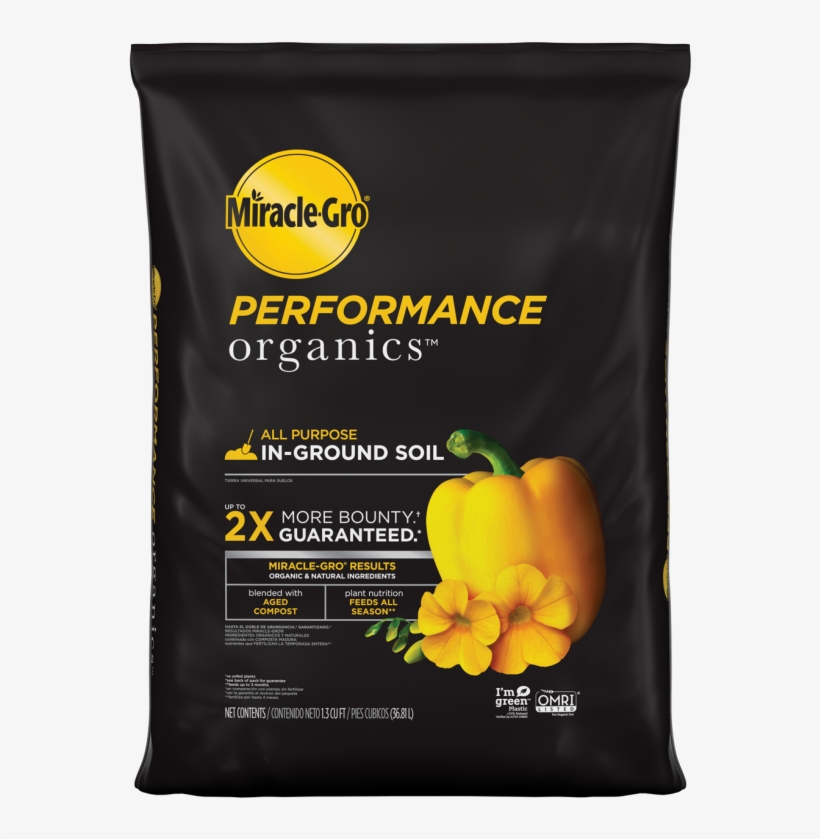 Miracle Gro® Performance Organics™ All Purpose In Ground - Miracle Gro Performance Organics, transparent png