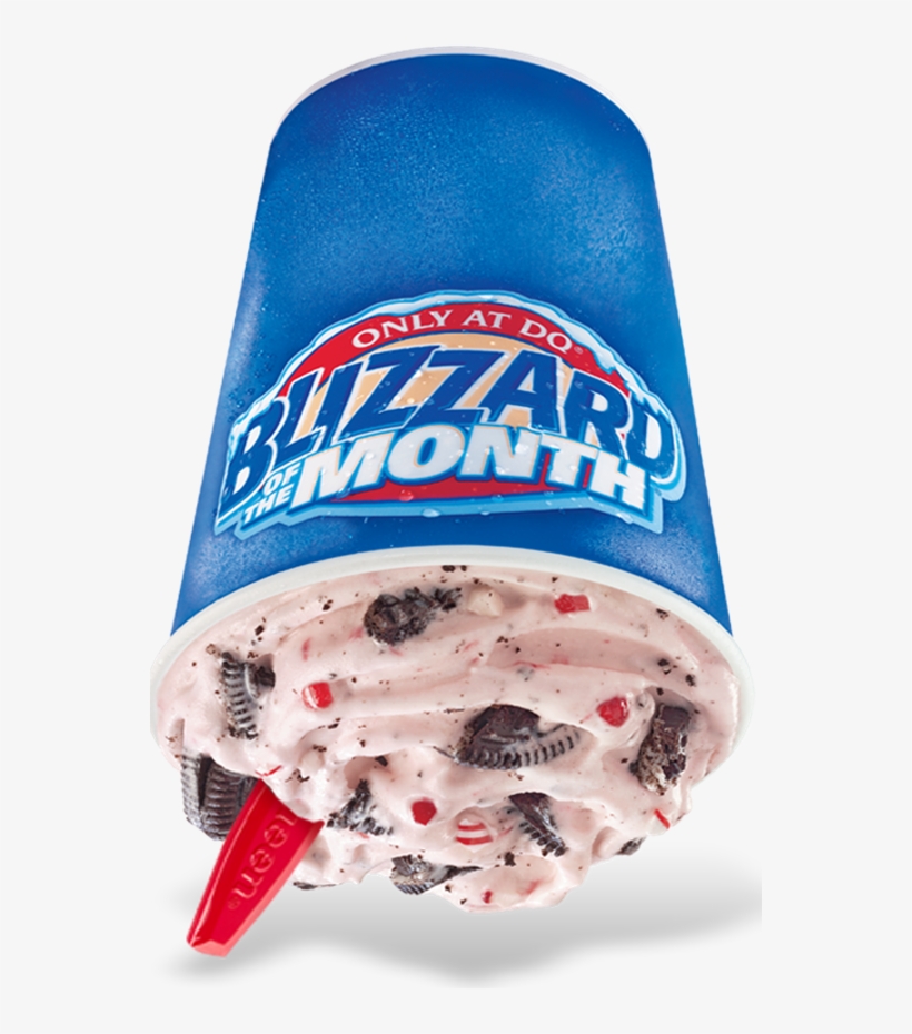 Blizzard Bom Candy Cane Oreo - Dairy Queen Pumpkin Pie Blizzard 2017, transparent png
