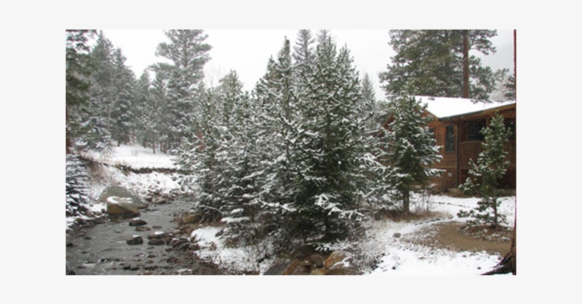 Cottage Exterior At The Evergreens On Fall River - Snow, transparent png