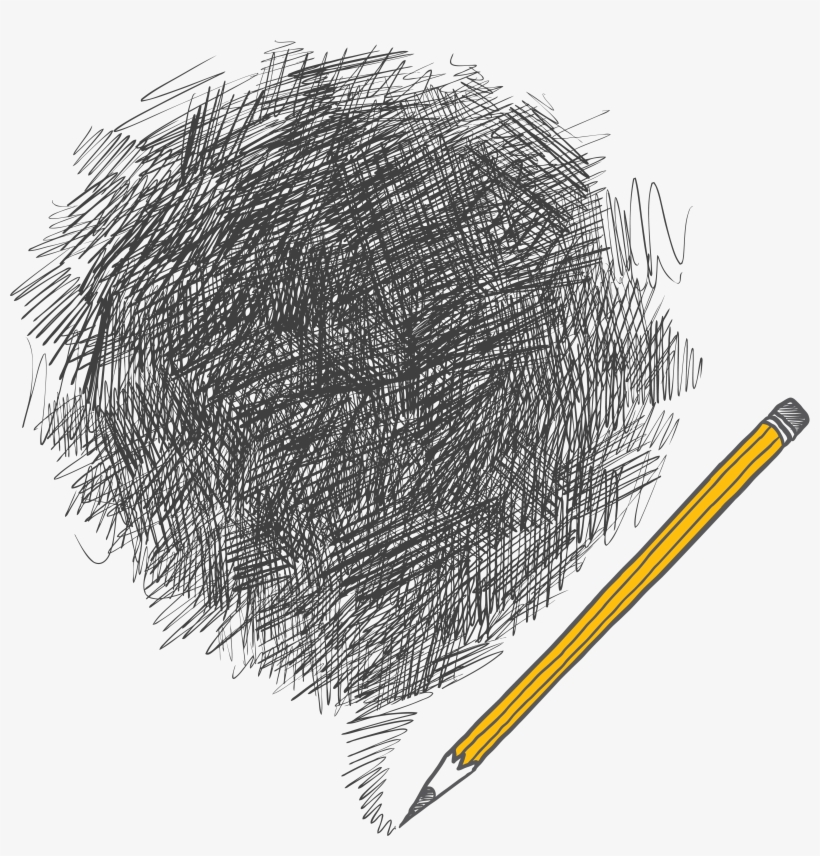 Black And White Stock Drawing Cliffs Pencil Shading - Back To School Vector, transparent png