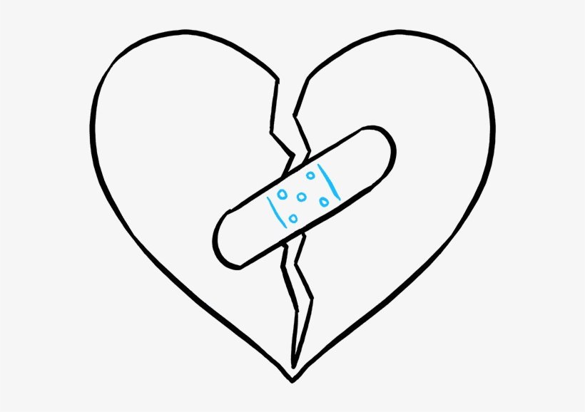 680 X 678 8 - Draw Easy Broken Hearts, transparent png