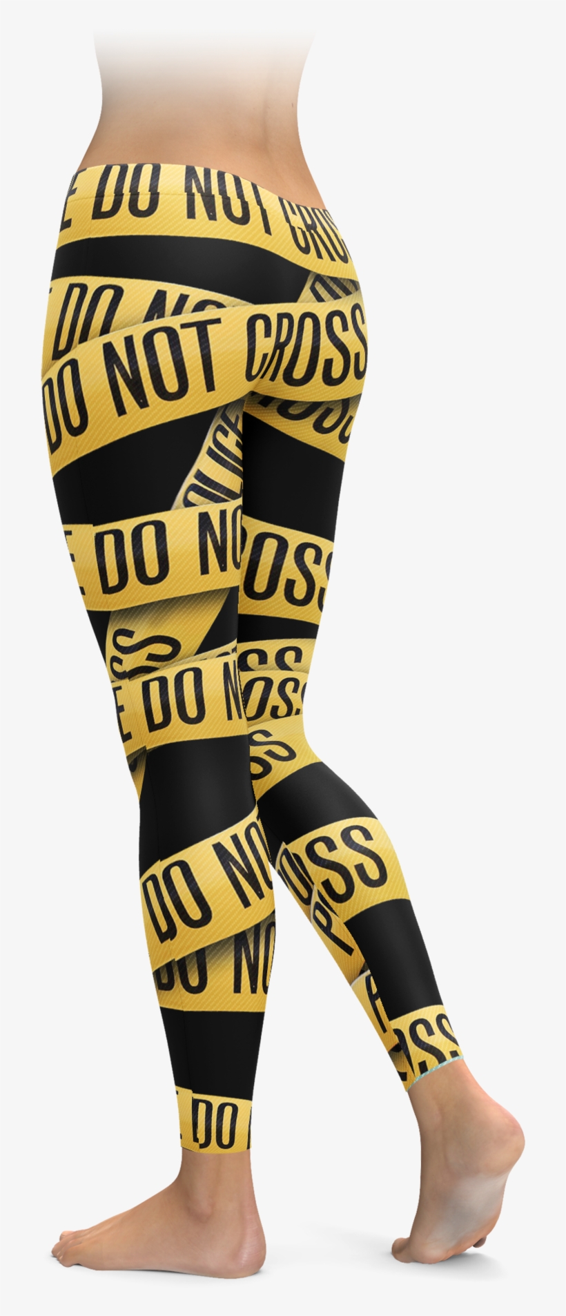 Police Line Tape Leggings - Leggings, transparent png