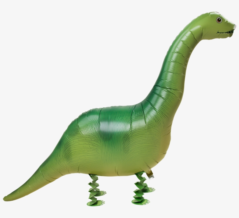 Folieballong Gående Brontosaurus - Dinosaurie Ballong, transparent png