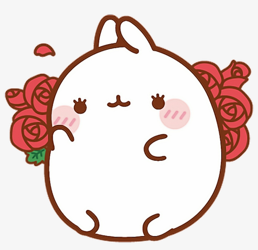 #molang #cute #rose #bunny #kawaii #bts #bunny #pet - Dark Cat You Re Everything, transparent png