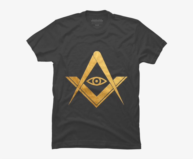 Golden Freemasonry Masonic Eye Symbol - All Seeing Eye Gold Logo, transparent png