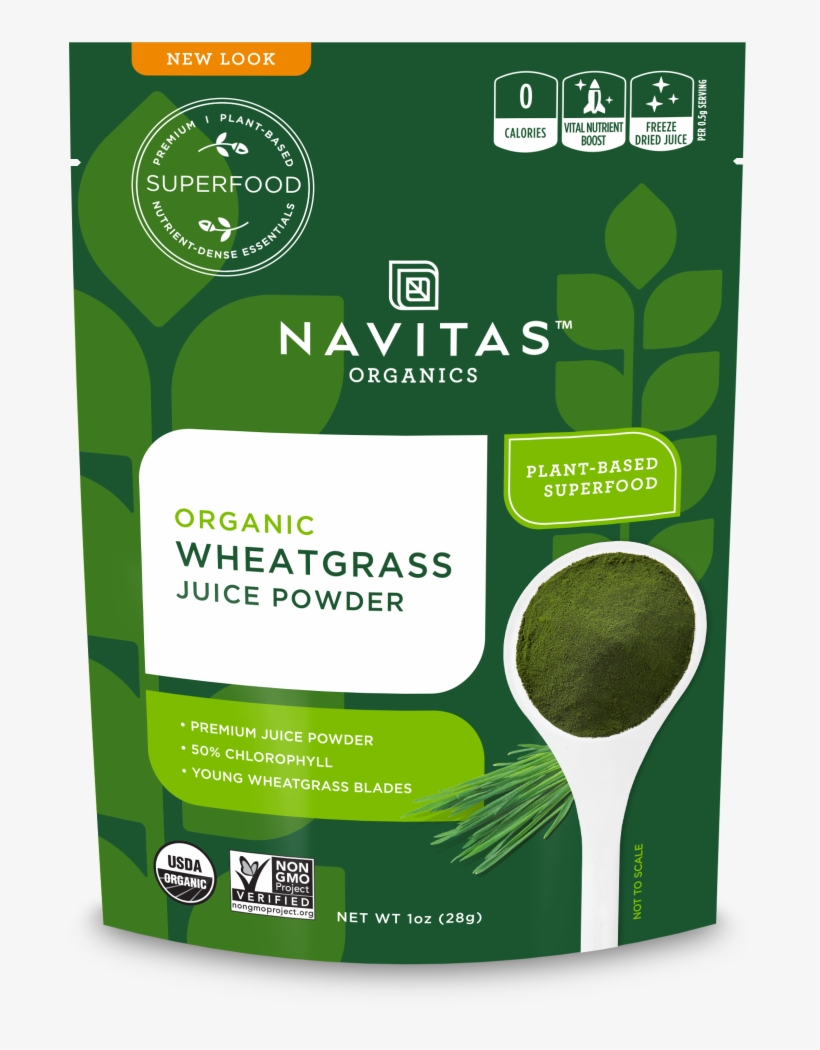 Wheatgrass Powder - Navitas Organics Acai Powder, transparent png