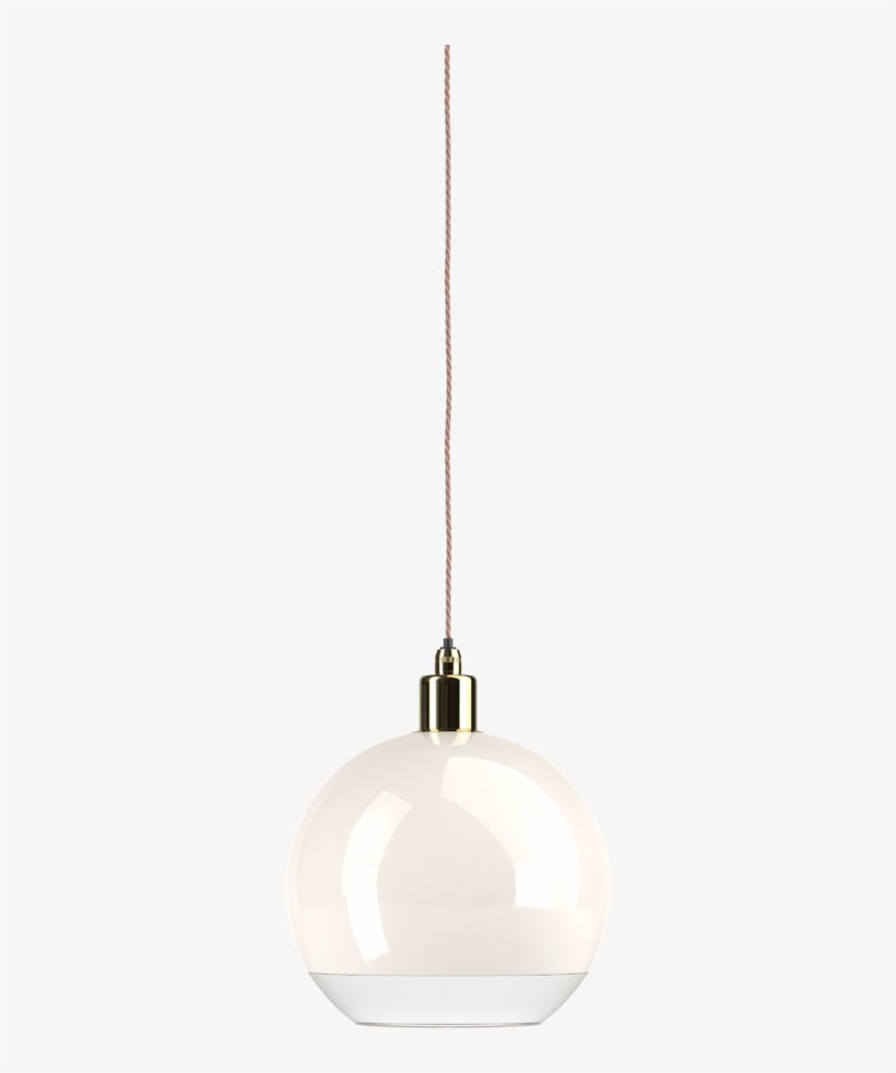White Hereford Glass Globe With A Clear Rim Bathroom - Sphere, transparent png