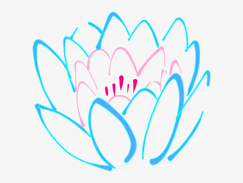 How To Set Use Lotus 3 Colour Blue Svg Vector, transparent png