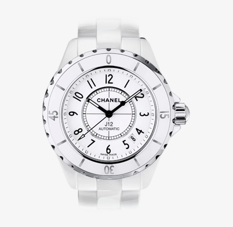 Buy Original Chanel J12 White With Bitcoins Bitdials - Chanel J12 White 38mm, transparent png