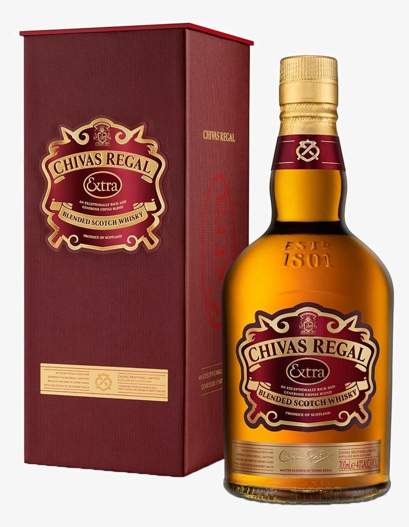 Chivas Regal Extra 40% 1l - Whisky Chivas Regal Extra, transparent png