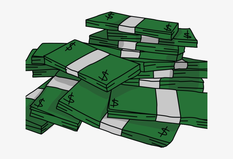 Cash Clipart Cash Stack - Clipart Stack Of Money, transparent png