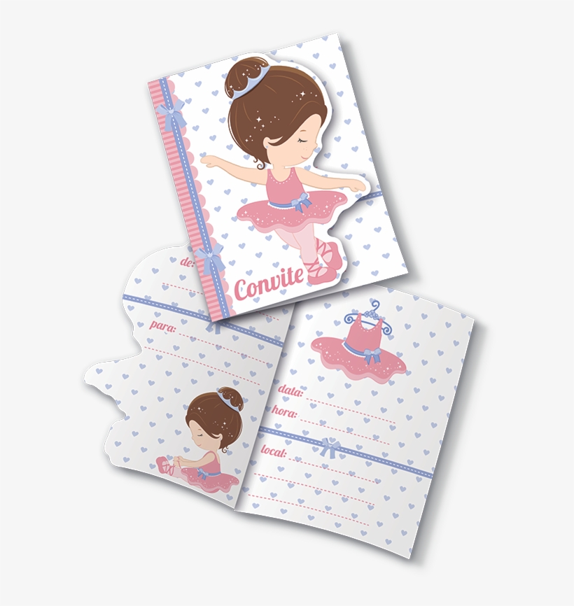 Titulo Produto - Convite Bailarina Festcolor, transparent png