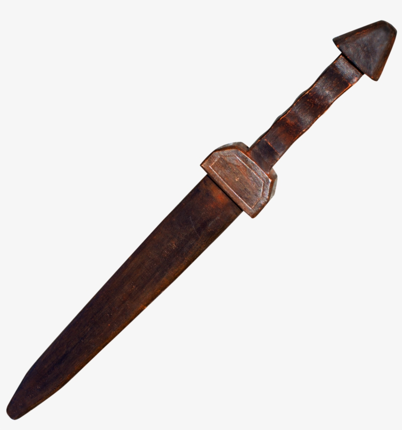 5 In Dark Wood Medieval Practice Sword, , Panther Trading - Machete, transparent png