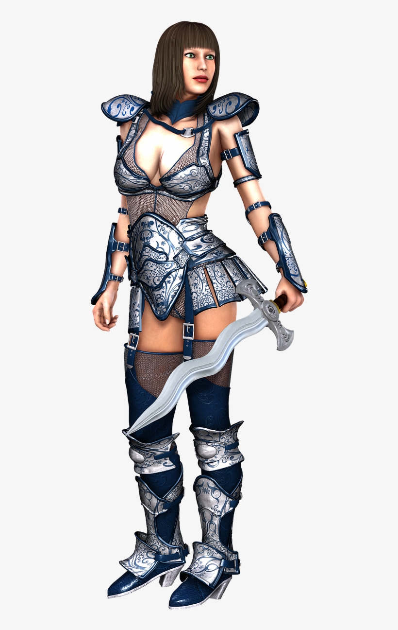Medieval Female Armor, transparent png