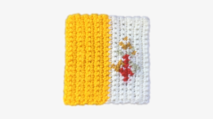 Flag Of Vatican City - Crochet, transparent png